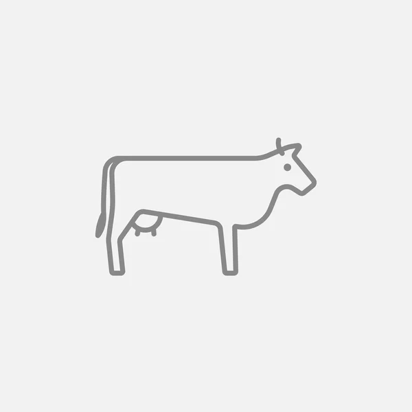 Icono de línea de vaca. — Archivo Imágenes Vectoriales