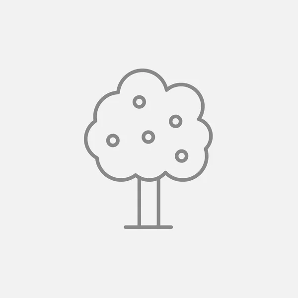 Symbolbild für Obstbäume. — Stockvektor
