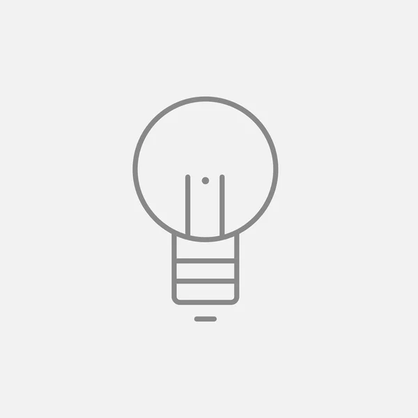 Lightbulb line icon. — Stock Vector