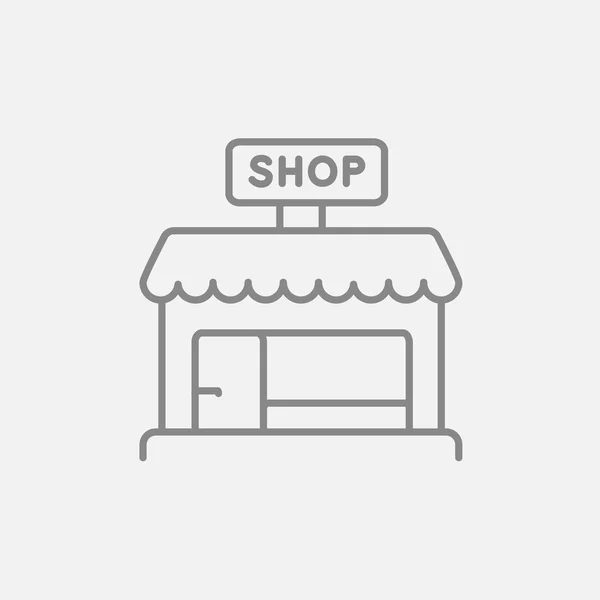 Tienda tienda línea icono. — Archivo Imágenes Vectoriales