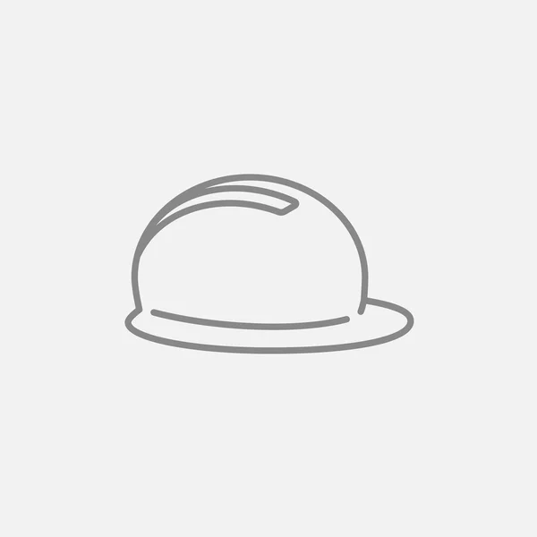 Hard hat line icon. — Stock Vector