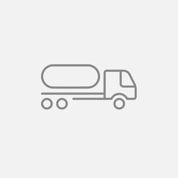 Fuel truck line icon. — Stock Vector