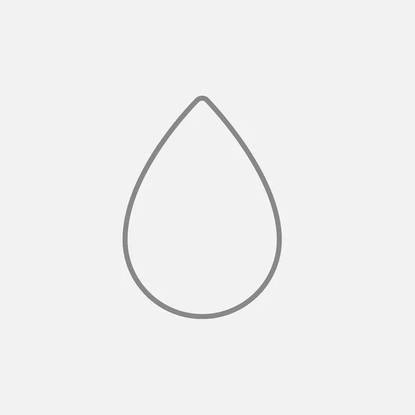 Water daling lijn pictogram. — Stockvector