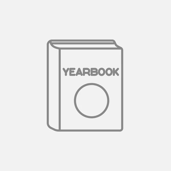 Yearbook line icon. — Stock Vector