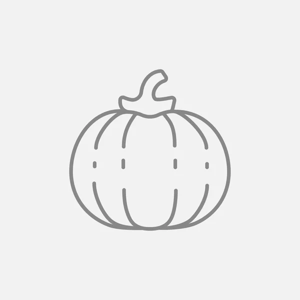 Icono de línea de calabaza. — Vector de stock