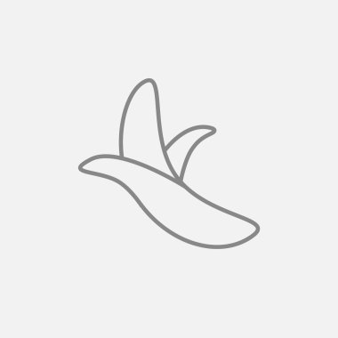 Soyulmuş muz satırı simgesi.