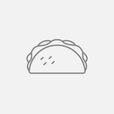 Taco satırı simgesi.