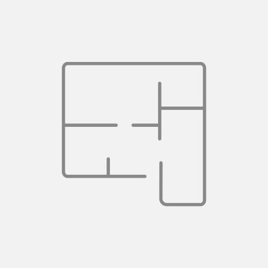 Düzenini ev satırı simgesi.