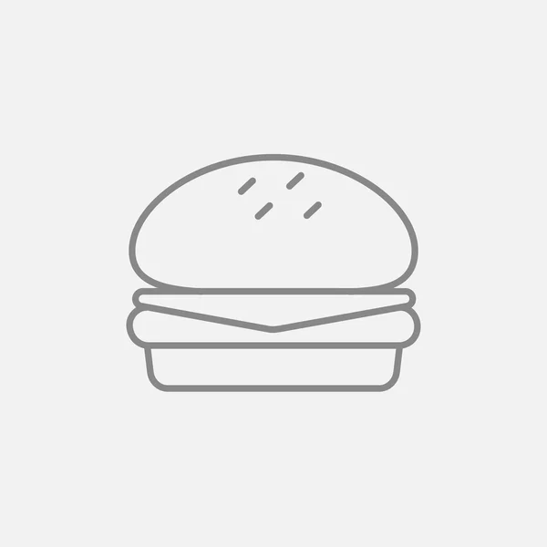 Hamburger line icon. — Stock Vector