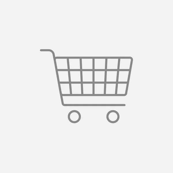 Shopping cart line icon. — Stock Vector