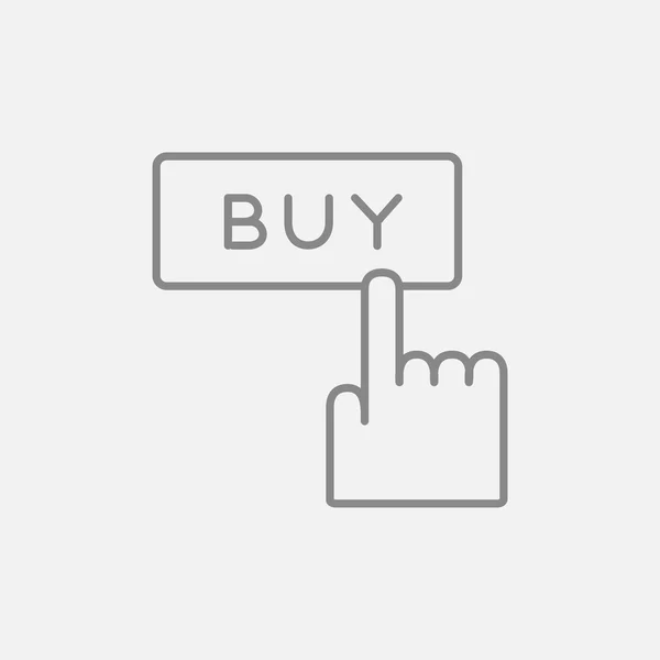 Kupić przycisk linia ikona. — Wektor stockowy