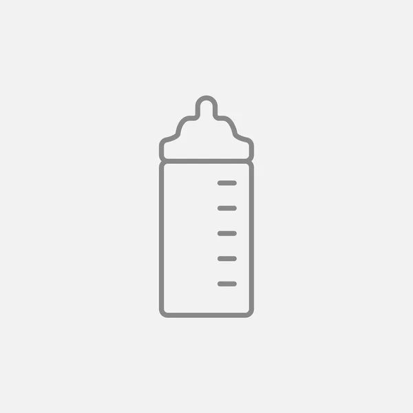 Reeding bottle line icon . — стоковый вектор