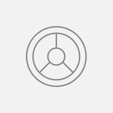 Direksiyon simidi satırı simgesi.