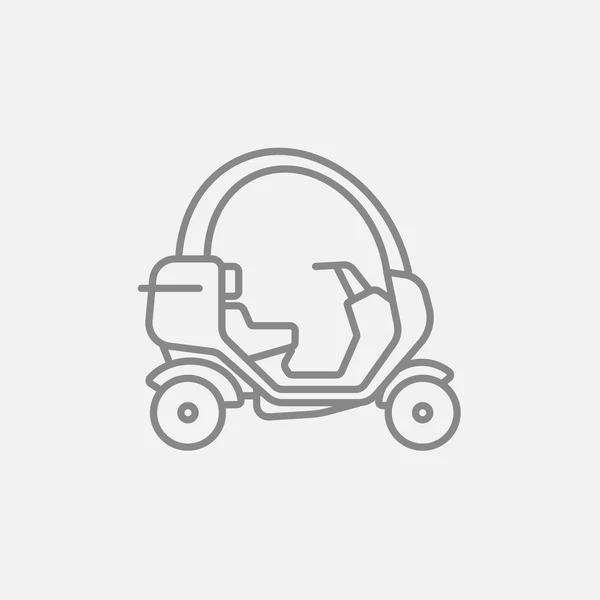 Rickshaw ikon. — Stock vektor