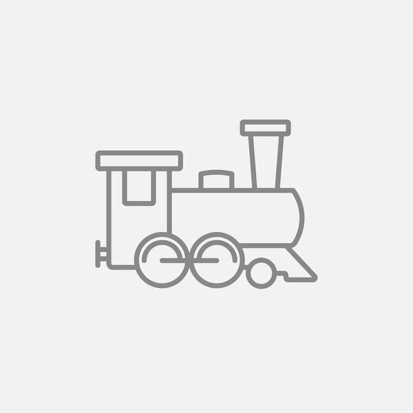 Icono de línea tren. — Vector de stock