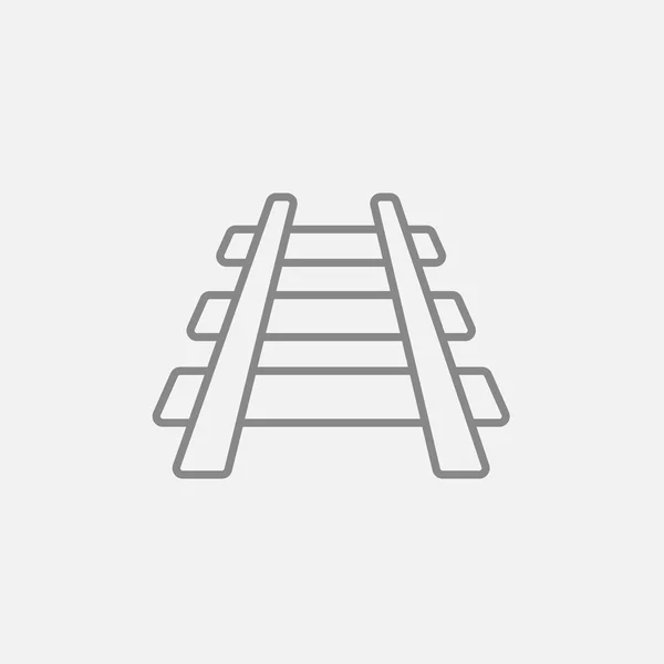Railway track line icon. — Stock Vector