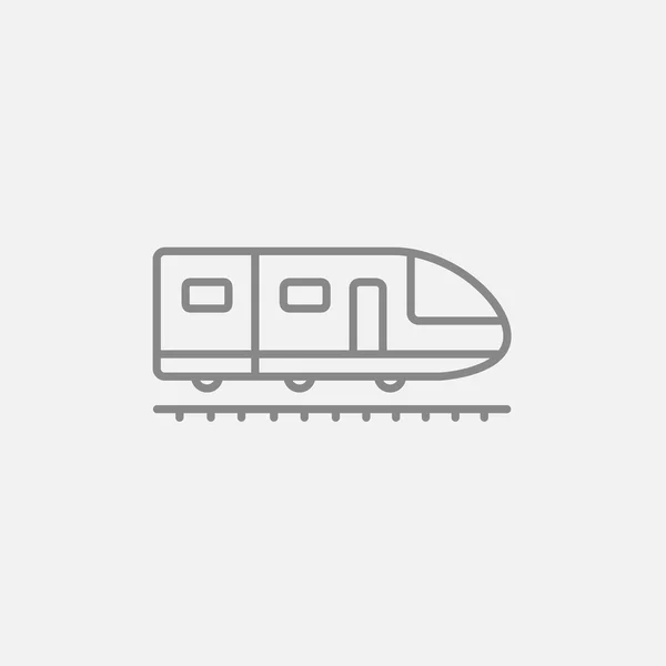 Moderne hoge snelheid trein lijn pictogram. — Stockvector