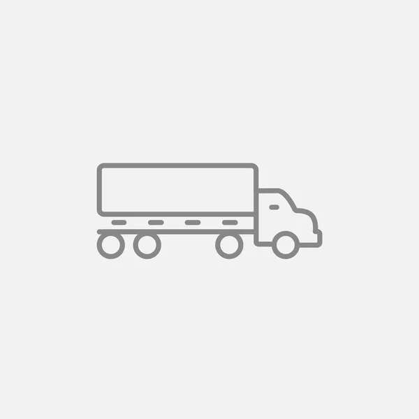 Ícone de linha de caminhão de entrega. — Vetor de Stock