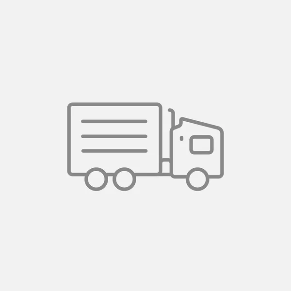 Delivery truck line icon. — Stock Vector