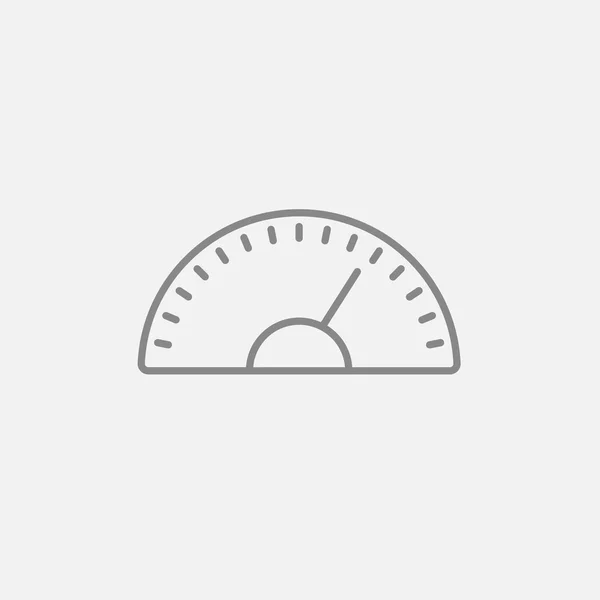 Speedometer line icon. — Stock Vector