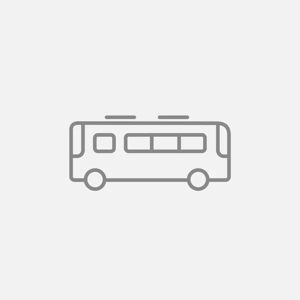 Ícone de linha de ônibus. — Vetor de Stock