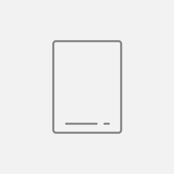 Touch-pictogram in de lijn scherm Tablet PC. — Stockvector