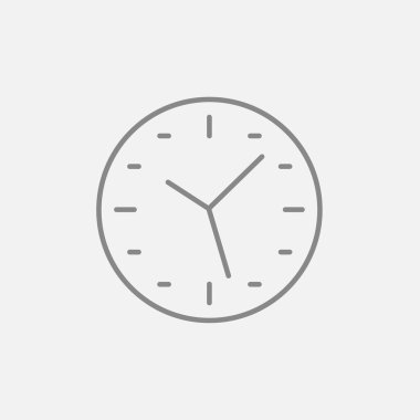 Duvar saati satırı simgesi.