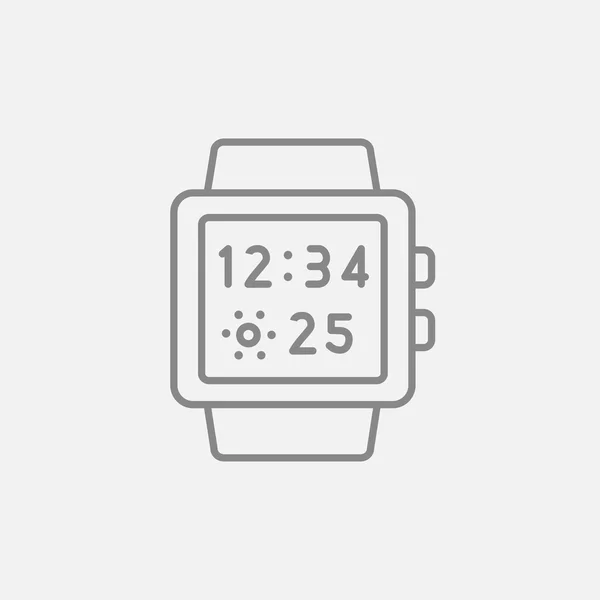 SmartWatch lijn pictogram. — Stockvector