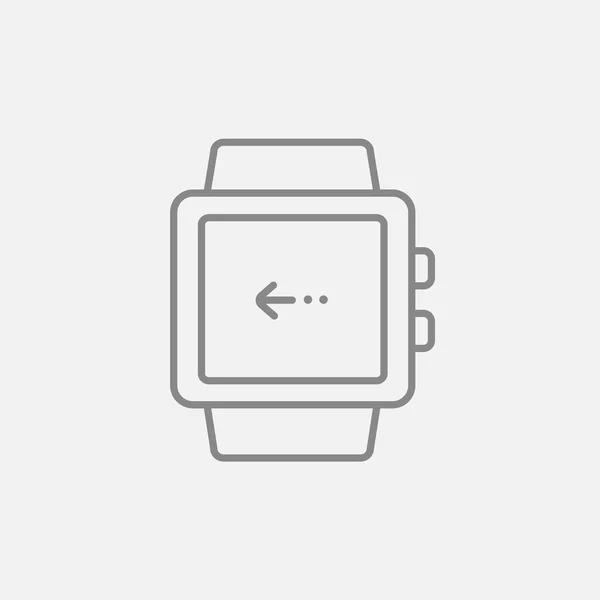 Icona della linea Smartwatch . — Vettoriale Stock