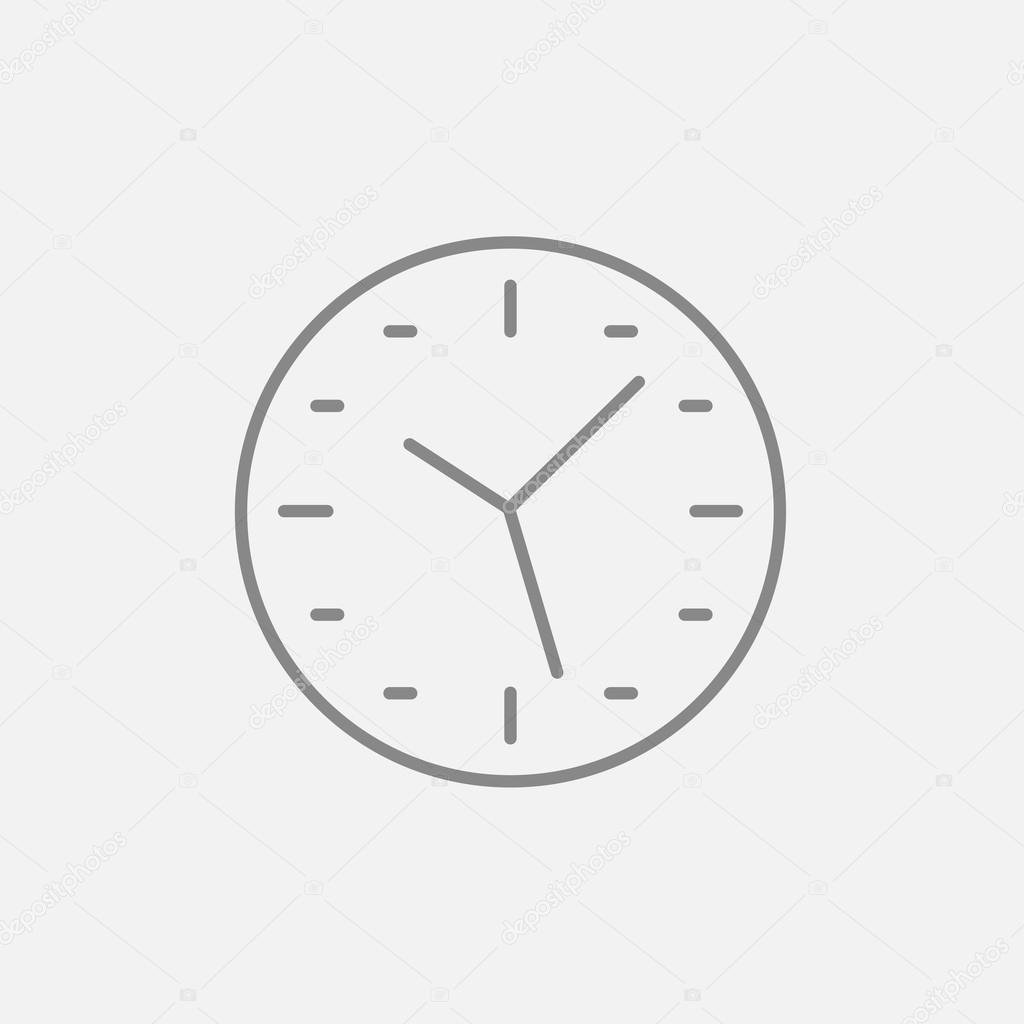 壁時計の線アイコン ストックベクター C Visualgeneration 9157 壁時計の線アイコン ストックベクター C Visualgeneration 9157