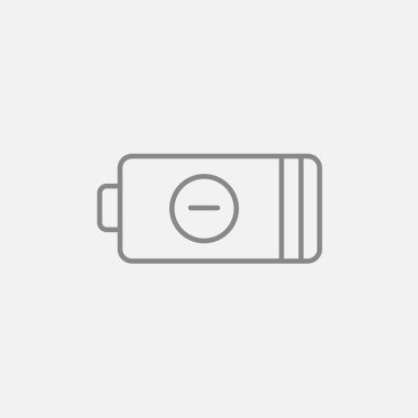 Düşük güç pil satırı simgesi.