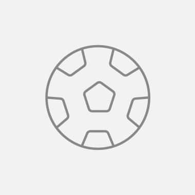 Futbol topu çizgisi simgesi.