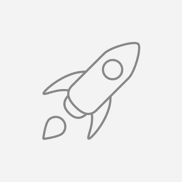 Icono de Rocket Line . — Vector de stock