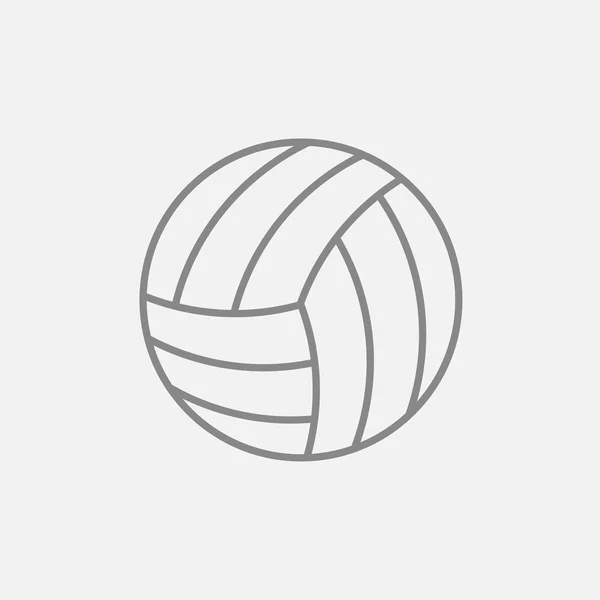 Volleybal lijn pictogram. — Stockvector