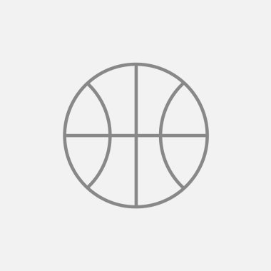 Basketbol sahası simgesi.