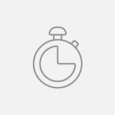 Stopwatch Satır Simgesi.