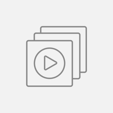 Media player satırı simgesi.