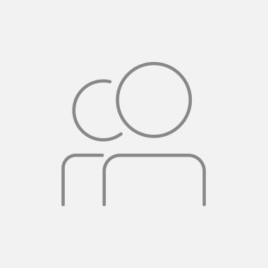 İnsanlar satırı simgesi.