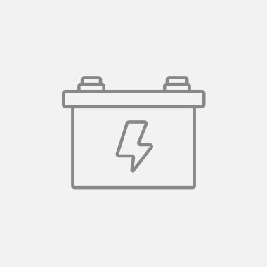 Araba pil çizgisi simgesi.