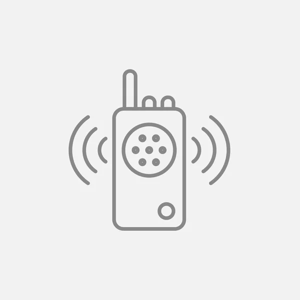 Icono de línea de radio . — Vector de stock