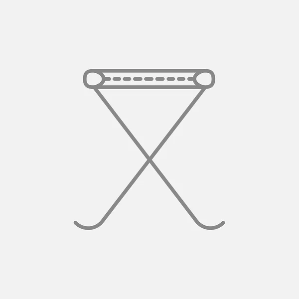 Icona della linea sedia pieghevole . — Vettoriale Stock
