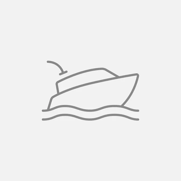 Yacht line icon. — Stock Vector
