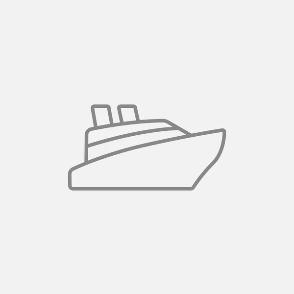 Ikona linky výletní lodi. — Stockový vektor