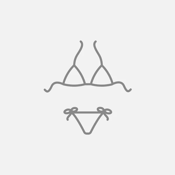 Swimsuit for women line icon. — Stock Vector