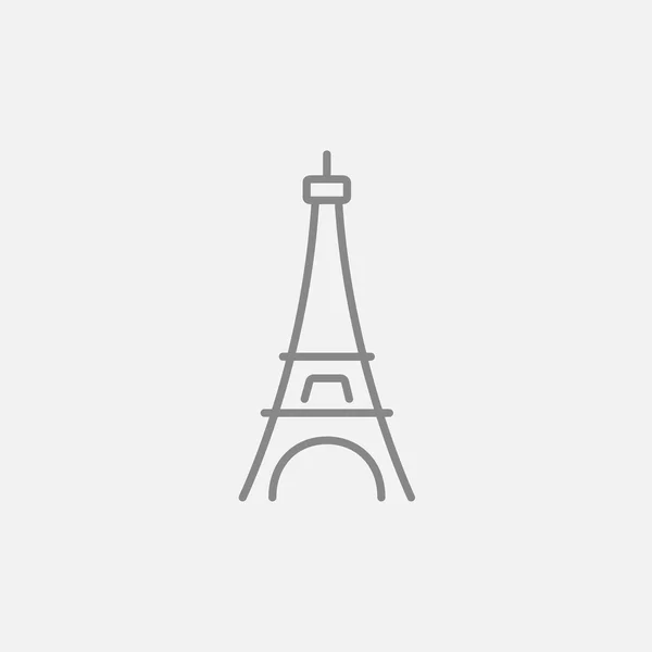 에펠 탑 라인 아이콘. — 스톡 벡터