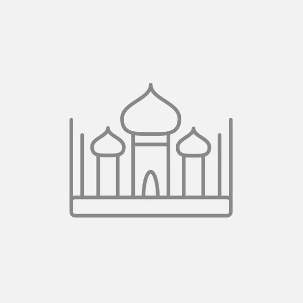 Ícone da linha mesquita . — Vetor de Stock