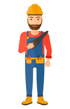 Gülümseyen işçi ile gördüm.