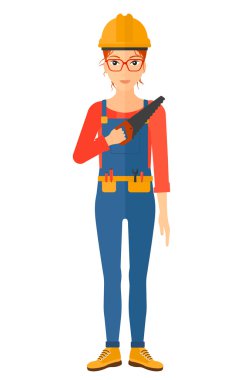 Gülümseyen işçi ile gördüm.