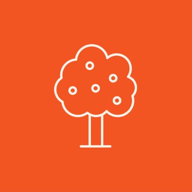 Meyve ağacı satırı simgesi.