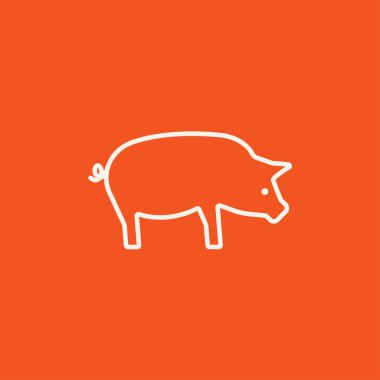 Domuz çizgisi simgesi.